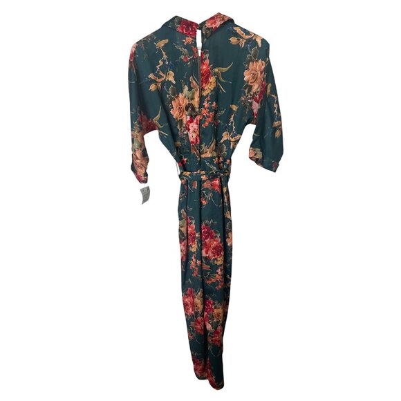 Zara Floral Kimono Wrap Jumpsuit - Picture 5 of 6